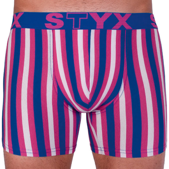 Boxers para homem Styx longo desportivo elástico multicolorido (U864)