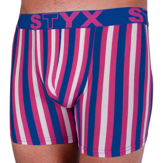 Boxers para homem Styx longo desportivo elástico multicolorido (U864)