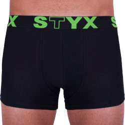 Boxers para homem Styx desporto elástico superdimensionado preto (R962)