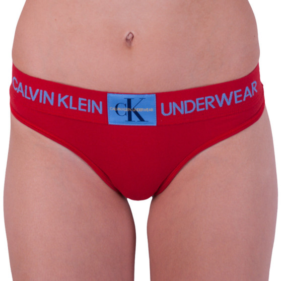 Tanga para mulher Calvin Klein vermelho (QF4920E-RYM)