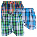 3PACK Boxers para homem Styx borracha clássica multi-coloured (A7141718)