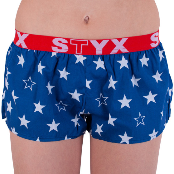 Boxers para mulher Styx arte desporto estrelas de borracha (T658)