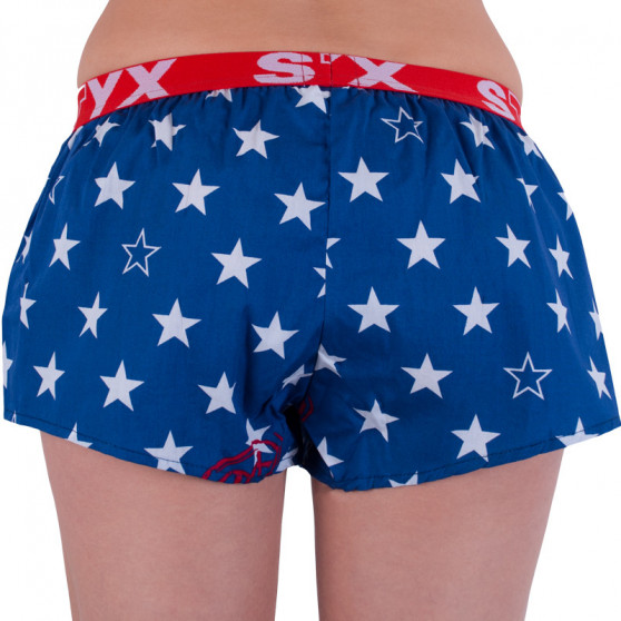 Boxers para mulher Styx arte desporto estrelas de borracha (T658)