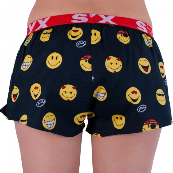 Boxers para mulher Styx arte desportiva smileys de borracha (T552)