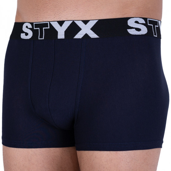 Boxers para homem Styx desporto elástico azul escuro (G963)