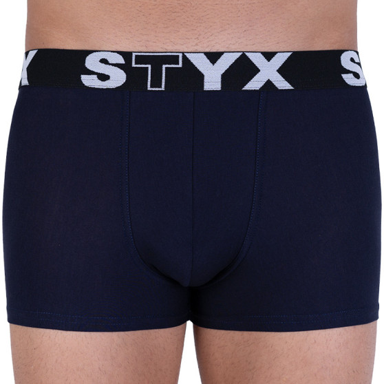 Boxers para homem Styx desporto elástico azul escuro (G963)