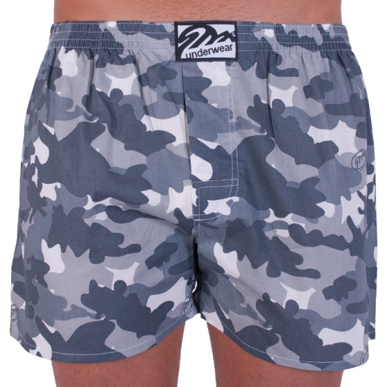 Boxers para homem Styx arte clássica borracha cinzento camuflado (A656)