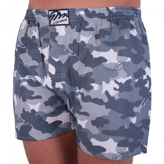 Boxers para homem Styx arte clássica borracha cinzento camuflado (A656)