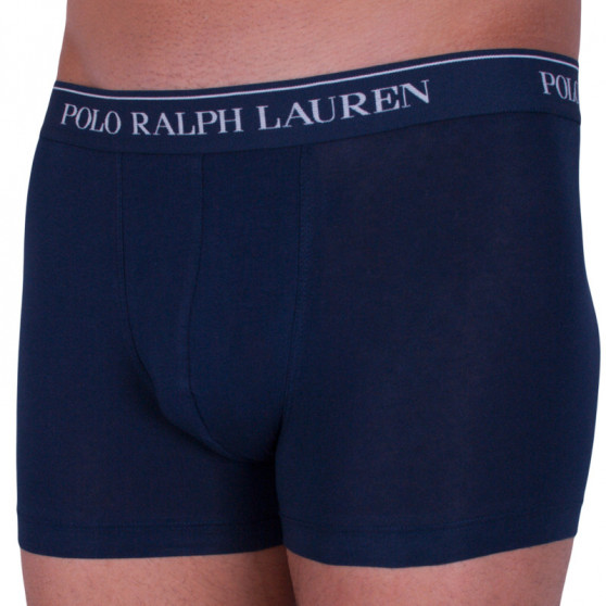 3PACK Boxers para homem Ralph Lauren azul escuro (714513424006)