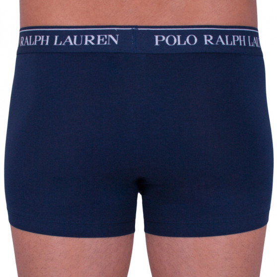 3PACK Boxers para homem Ralph Lauren azul escuro (714513424006)