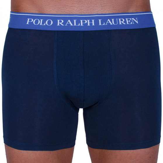 3PACK Boxers para homem Ralph Lauren azul escuro (714713772004)