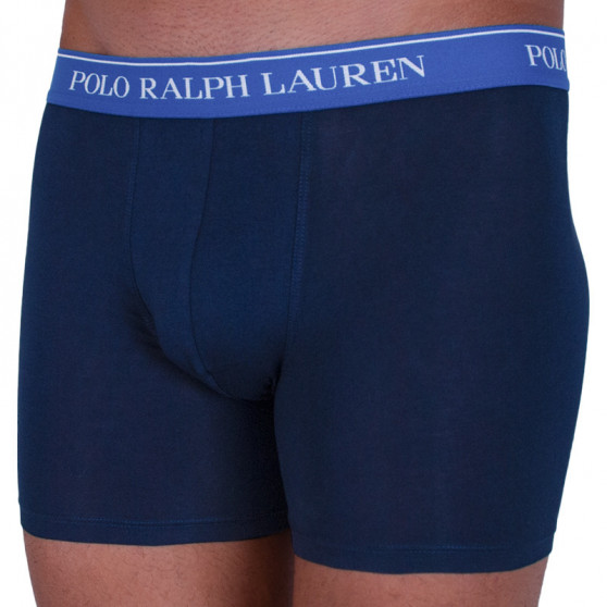 3PACK Boxers para homem Ralph Lauren azul escuro (714713772004)