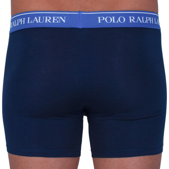 3PACK Boxers para homem Ralph Lauren azul escuro (714713772004)