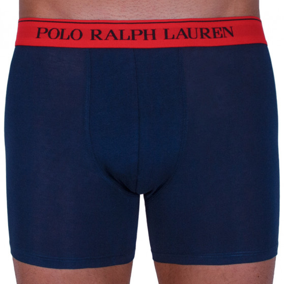 3PACK Boxers para homem Ralph Lauren azul escuro (714713772004)