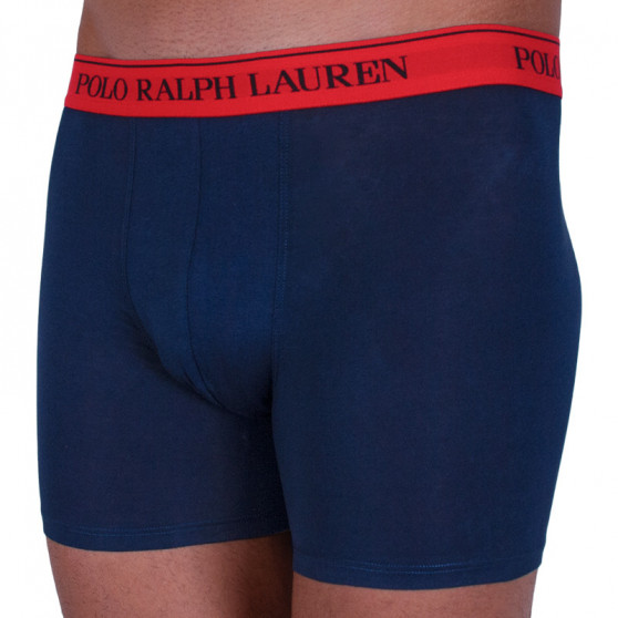 3PACK Boxers para homem Ralph Lauren azul escuro (714713772004)