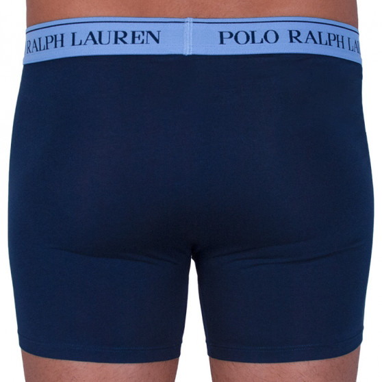 3PACK Boxers para homem Ralph Lauren azul escuro (714713772004)