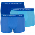 3PACK Boxers para homem Ralph Lauren azul (714662050011)