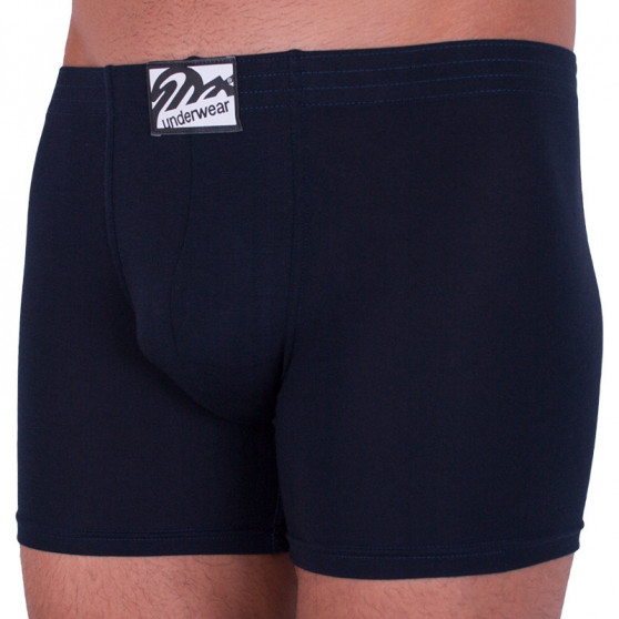 Boxers para homem Styx longo elástico clássico azul escuro (F963)