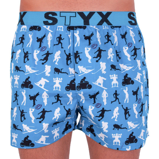 Boxers para homem Styx arte desporto borracha atletas (B750)