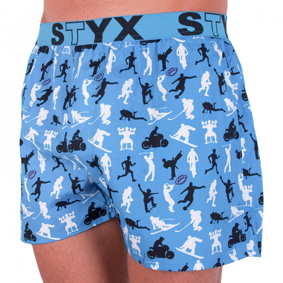 Boxers para homem Styx arte desporto borracha atletas (B750)