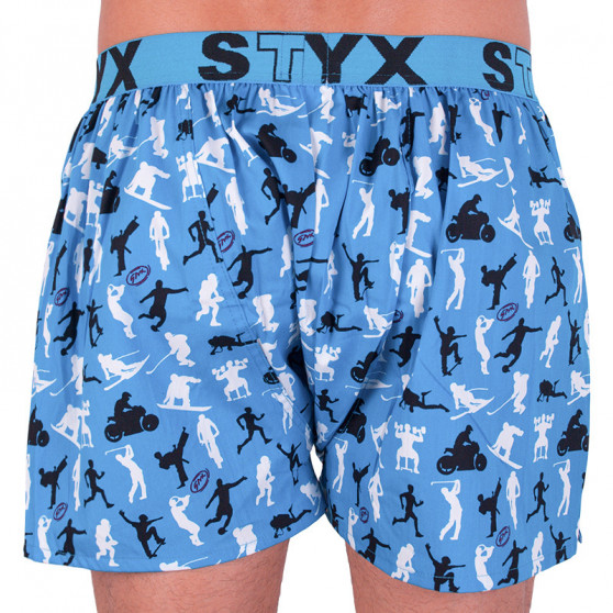 Boxers para homem Styx arte desporto borracha atletas (B750)