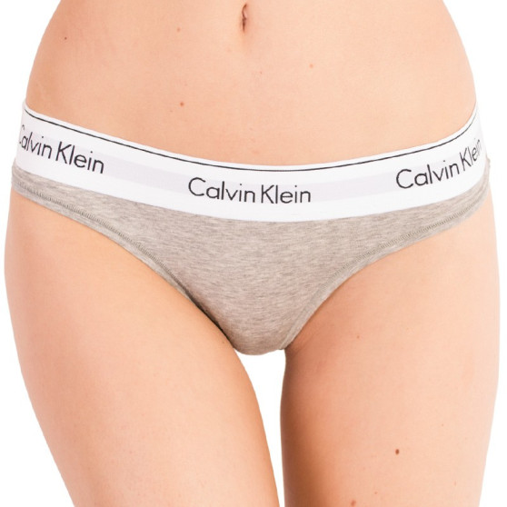 Tanga para mulher Calvin Klein superdimensionado grey (QF5117E-020)