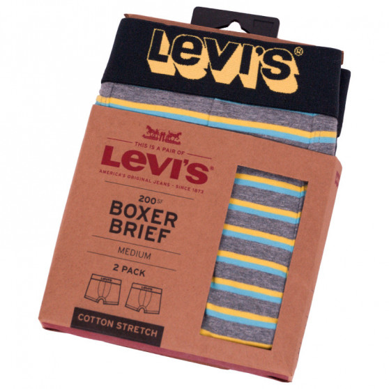 2PACK Boxers para homem Levis multicolorido (995004001 758)