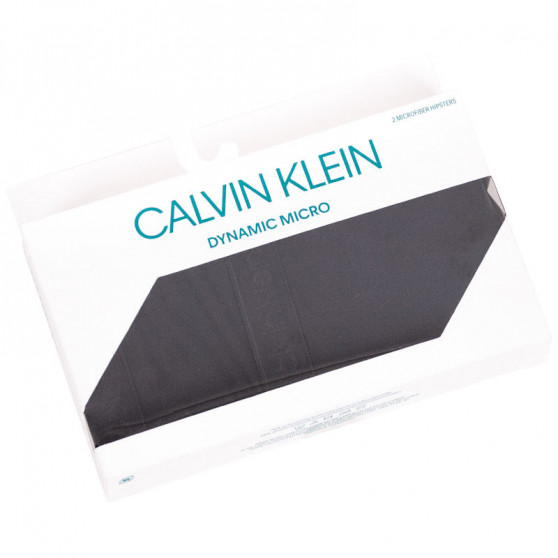 2PACK cuecas para mulher Calvin Klein preto (QD3696E-001)