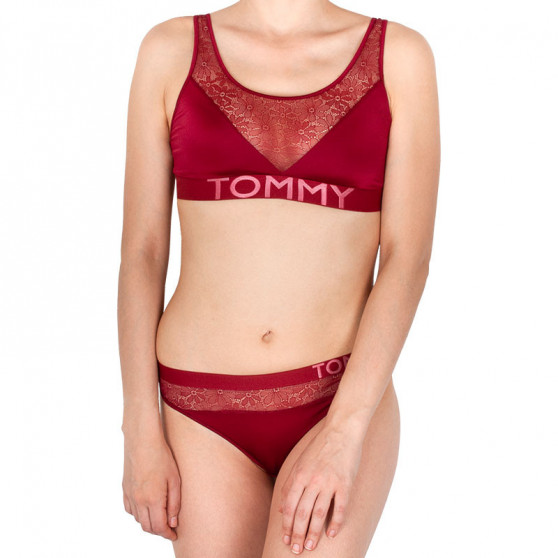 Tanga para mulher Tommy Hilfiger vermelho (UW0UW01394 647)