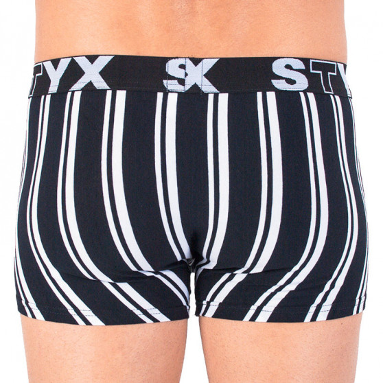 Boxers para homem Styx desporto elástico multi-colorido (G763)