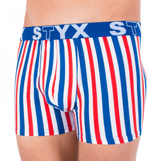 Boxers para homem Styx longo desportivo elástico multicolorido (U863)