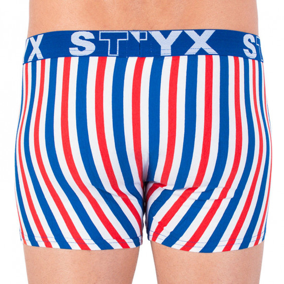 Boxers para homem Styx longo desportivo elástico multicolorido (U863)