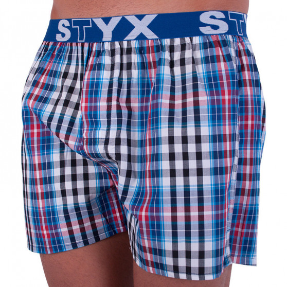 3PACK Boxers para homem Styx desporto elástico multicolorido (B7100406)