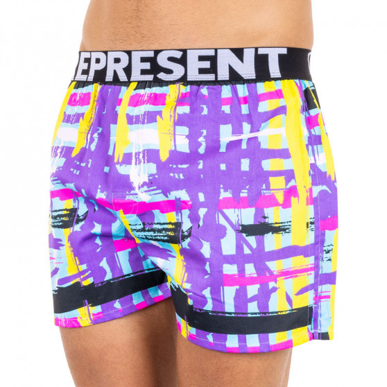 Boxers para homem Represent exclusive Mike modern art roxo