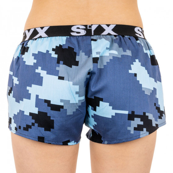 Boxers para mulher Styx arte desportiva borracha camuflagem digital (T657)