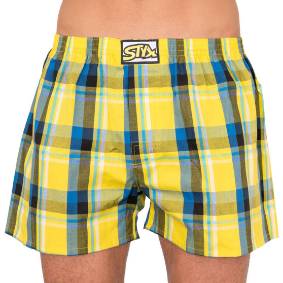 Boxers para homem Styx clássico elástico multi-colorido (A805)