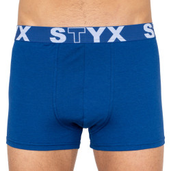 Boxers para homem Styx desporto elástico superdimensionado azul escuro (R968)