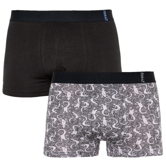 2PACK Boxers para homem Molvy multicolorido (KP-068-BEU)