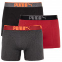 3PACK Boxers para homem Puma multicolorido (681030001 899)