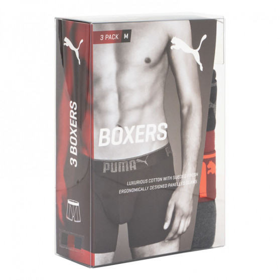 3PACK Boxers para homem Puma multicolorido (681030001 899)