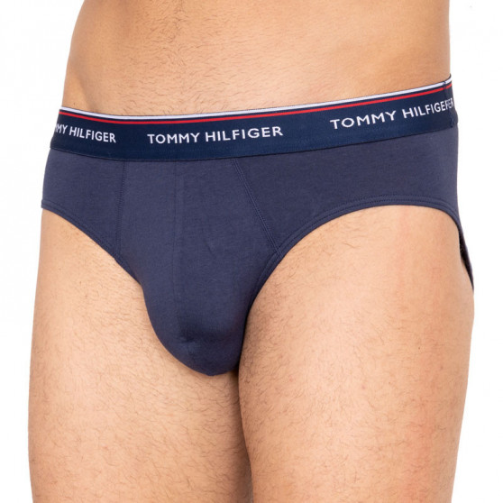 3PACK cuecas para homem Tommy Hilfiger azul escuro (1U87903766 904)