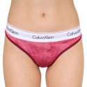 Tanga para mulher Calvin Klein burgundy (QF5512E-2XV)