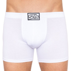 Boxers para homem Styx longo elástico clássico branco (F1061)