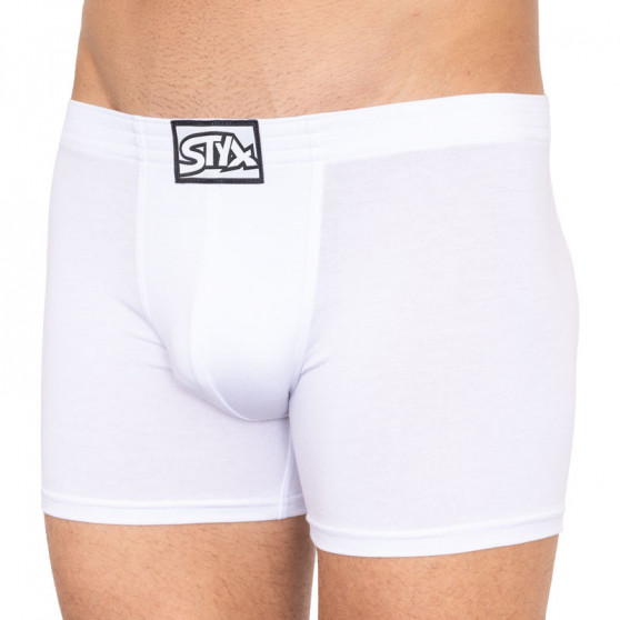 Boxers para homem Styx longo elástico clássico branco (F1061)