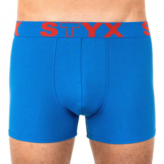 3PACK Boxers para homem Styx sport borracha azul (G9676869)