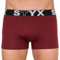 Boxers para homem Styx sport borracha burgundy (G1060)