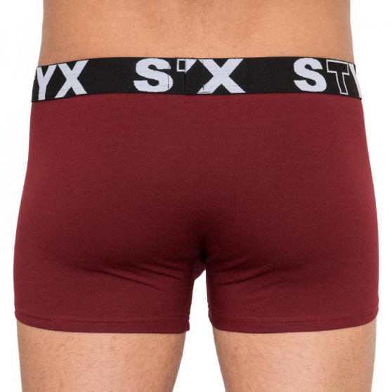 Boxers para homem Styx sport borracha burgundy (G1060)