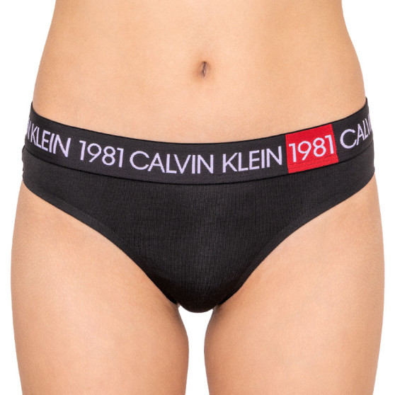 Tanga para mulher Calvin Klein preto (QF5448E-001)