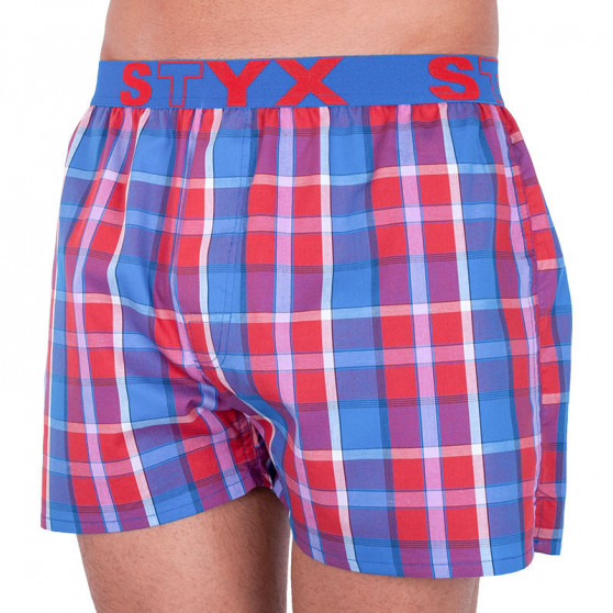 3PACK Boxers para homem Styx desporto elástico multicolorido (B7343536)