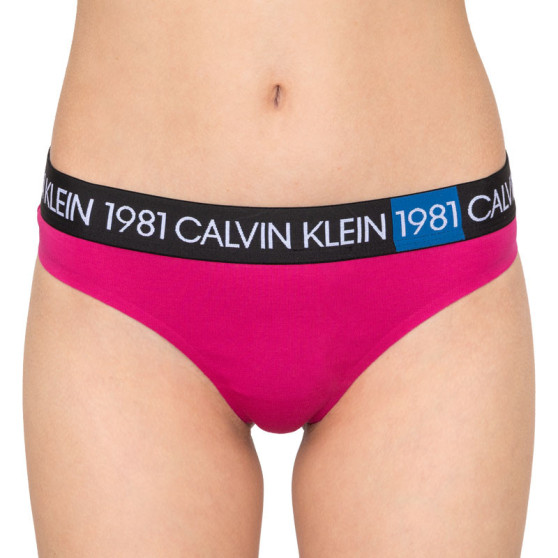 Tanga para mulher Calvin Klein rosa (QF5448E-8ZK)